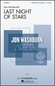 Last Night of Stars SATB choral sheet music cover